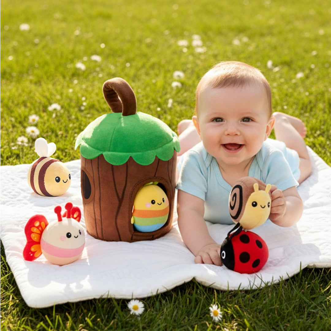 Ma première cabane dans les arbres | Jouet sensoriel doux pour bébés dès 6 mois