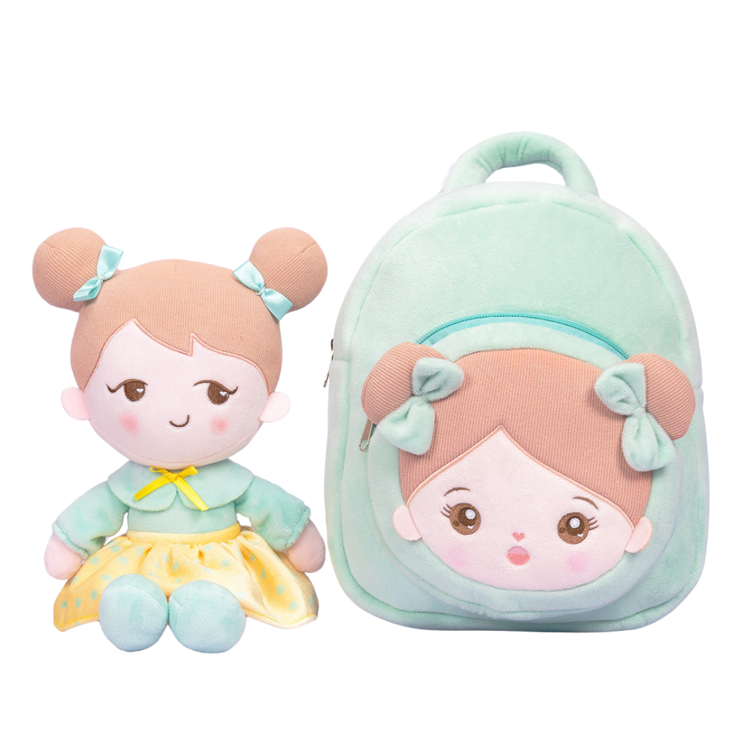 OUOZZZ Ensemble poupée personnalisée + sac à dos