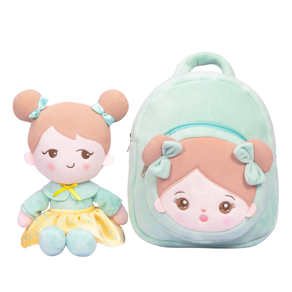 OUOZZZ Ensemble poupée personnalisée + sac à dos