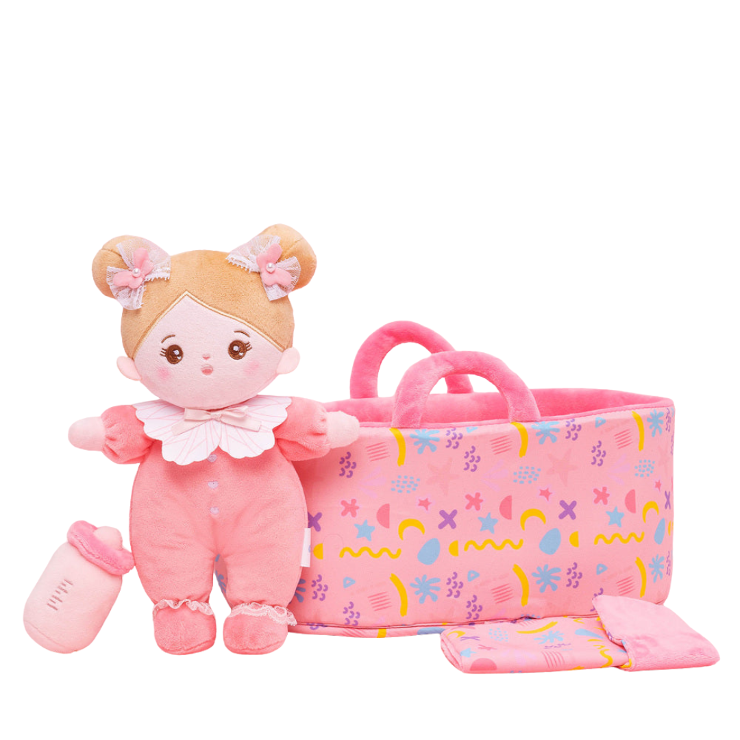 Poupée bébé en peluche personnalisée de 25 cm