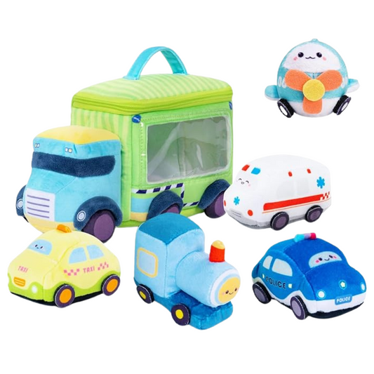 Personnalisée Premier Ensemble de Jouet Sonore en Peluche de Voiture pour Bébé