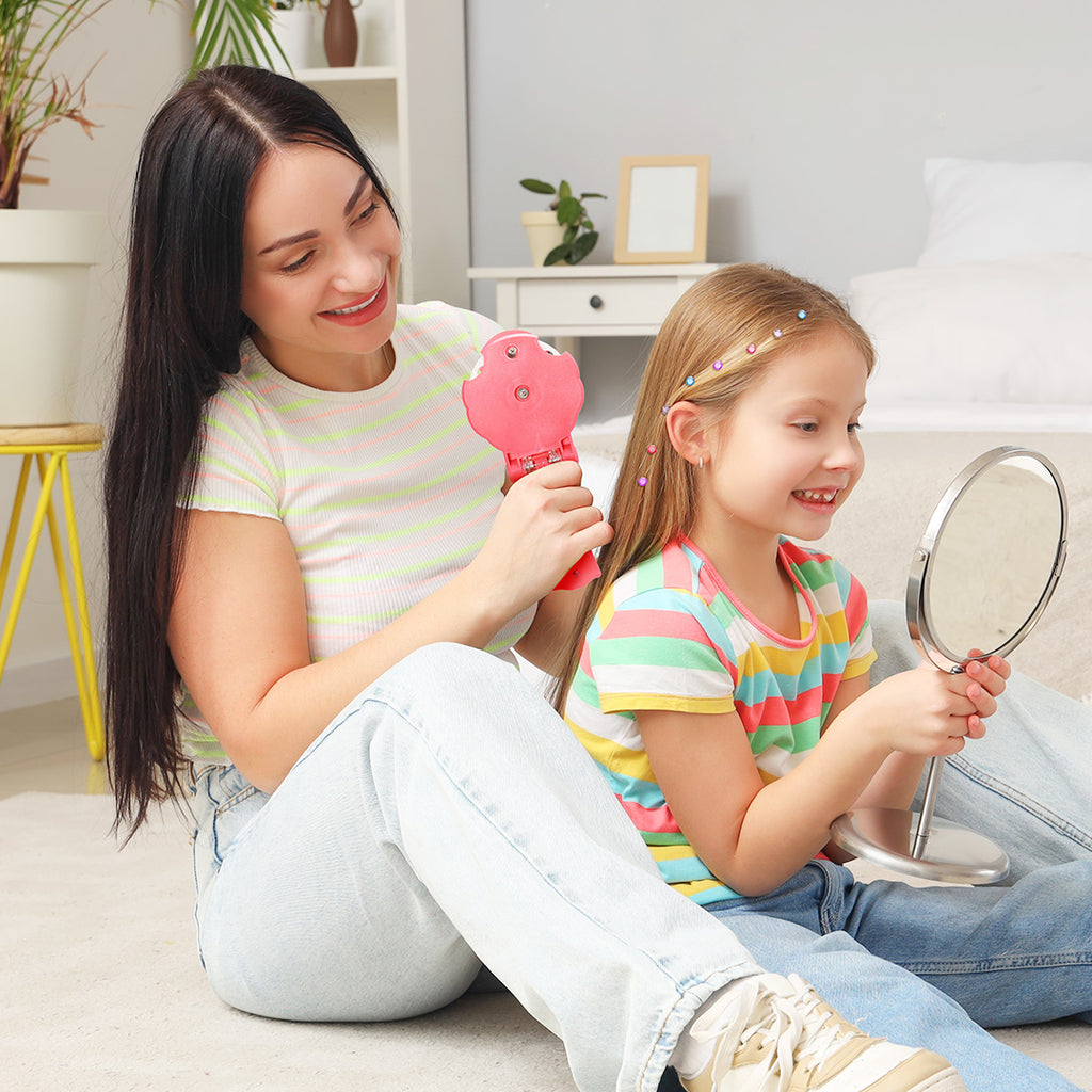Ensemble de Jeu en Peluche de Famille Licornes avec 4 Bébés Coffrets Cadeaux pour Tout-petit