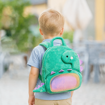 Personnalisée Sac à Dos en Peluche Vert de Dinosaure