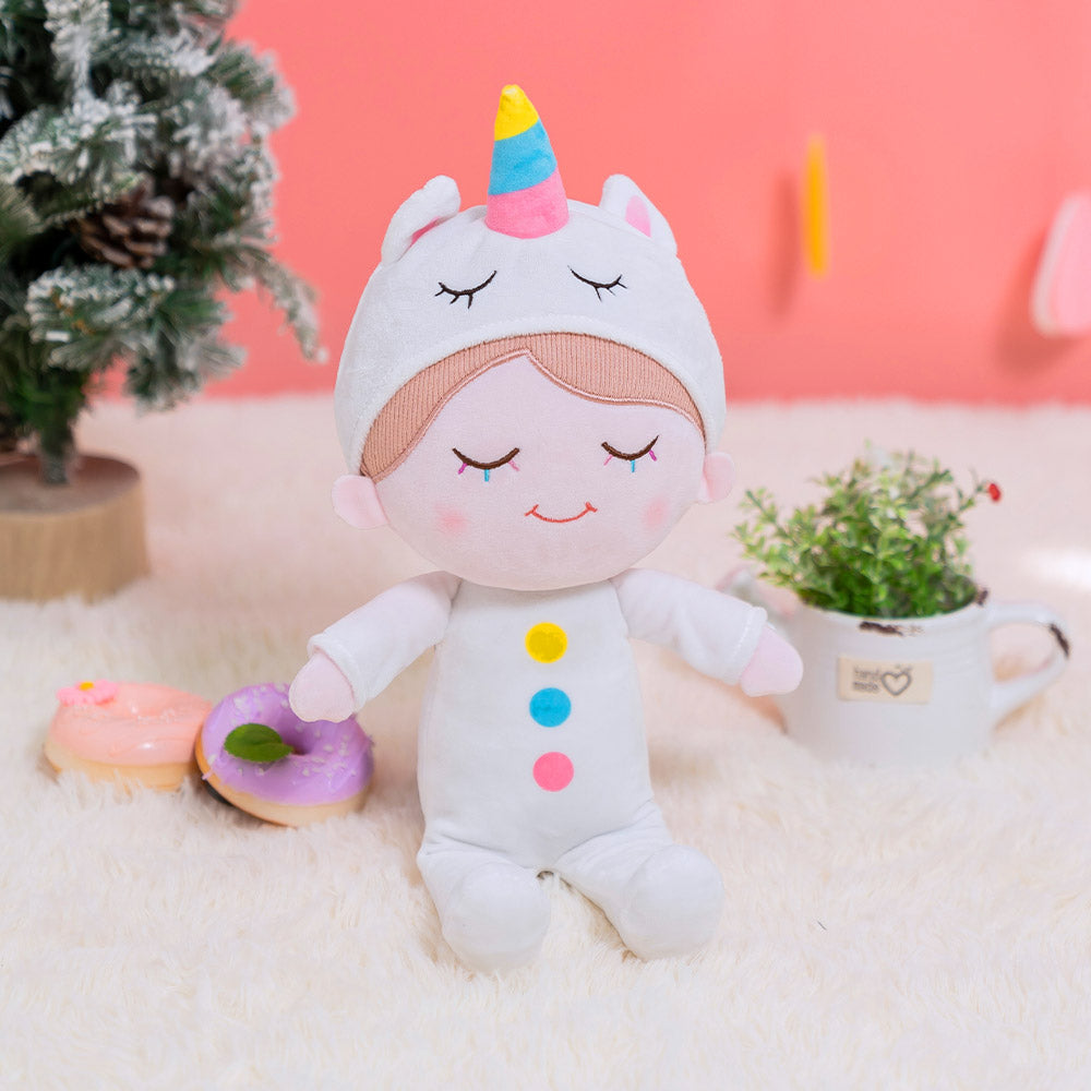Iris Personnalisée Poupée en Peluche en Pyjama de Licorne