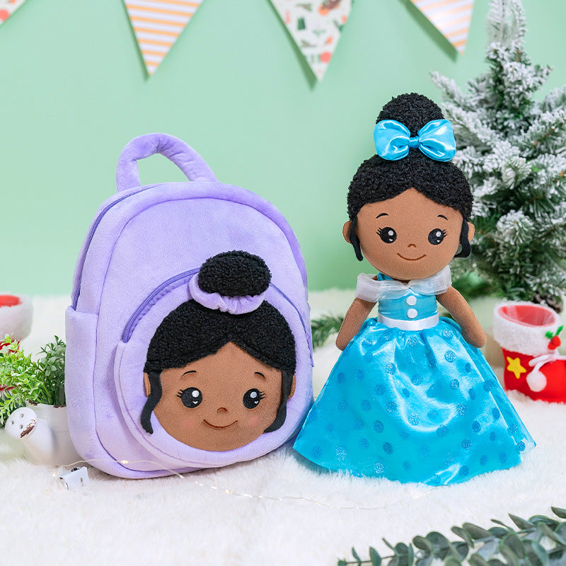 Poupée en Peluche Personnalisée Originale au Teint Foncé