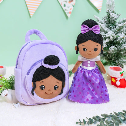 Poupée en Peluche Personnalisée Originale au Teint Foncé