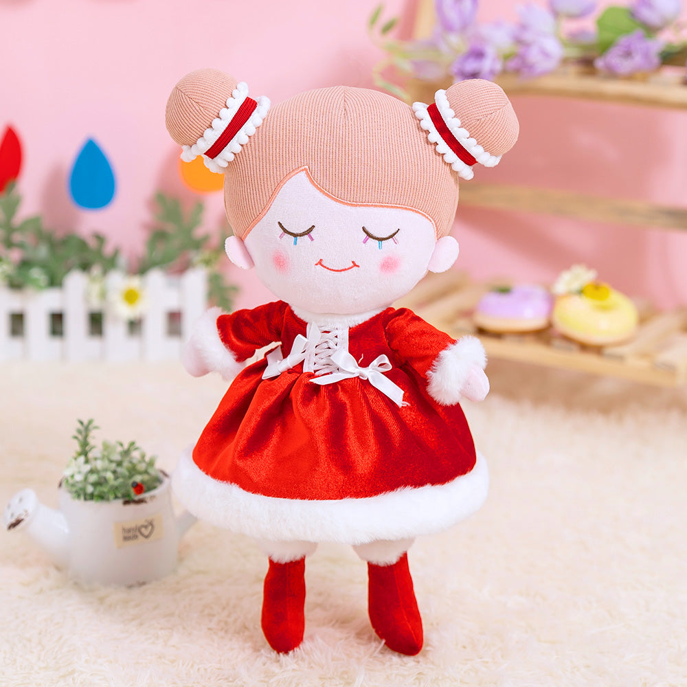 Iris Personnalisée Poupée en Peluche en Robe Rouge