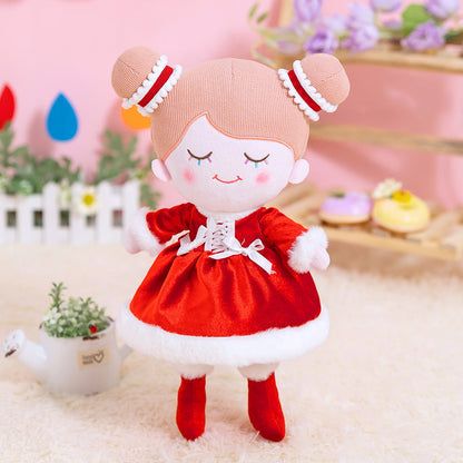 Iris Personnalisée Poupée en Peluche en Robe Rouge