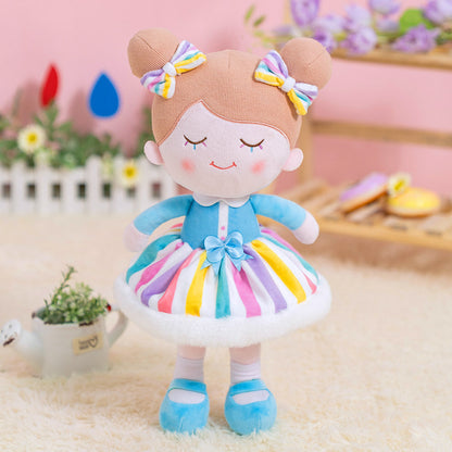 Iris Personnalisée Poupée en Peluche en Robe Arc-en-ciel