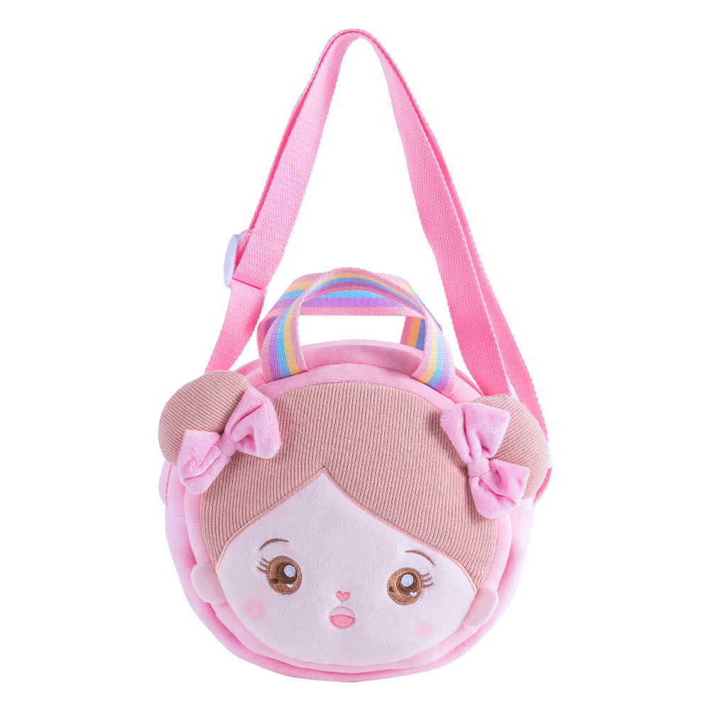 Personnalisée Sac de Messagerie en Peluche Rose