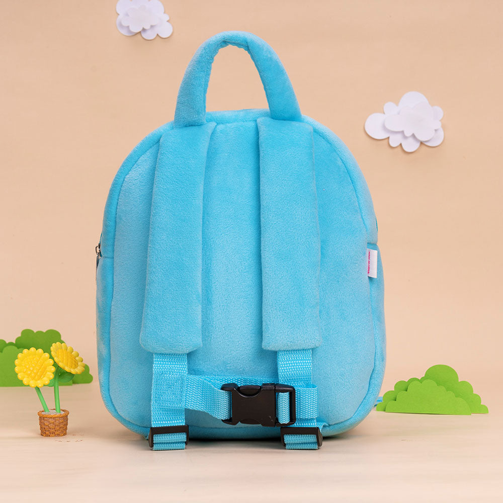 Personnalisée Sac à Dos en Peluche Bleu