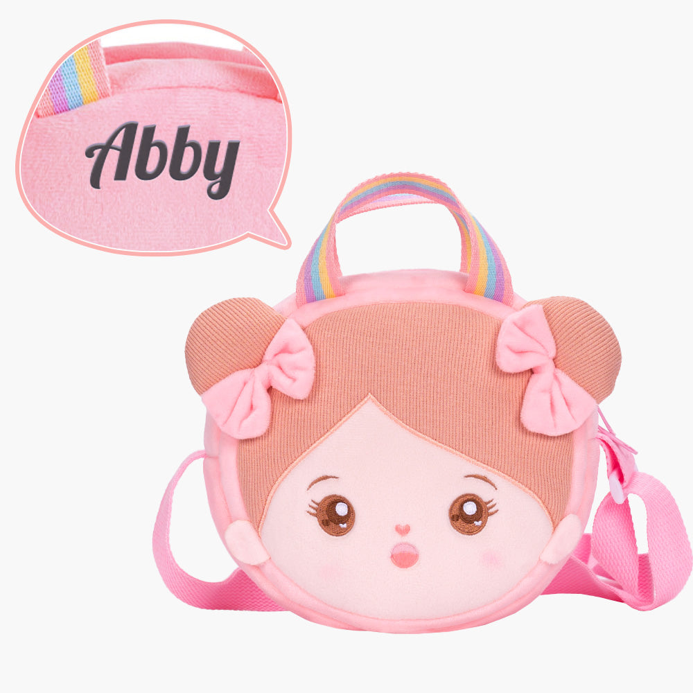 Personnalisée Sac de Messagerie en Peluche Rose