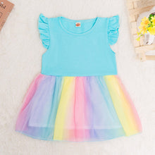 Charger l&#39;image dans la galerie, OUOZZZ Rainbow Baby Dress