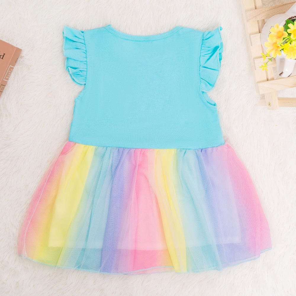 OUOZZZ Rainbow Baby Dress