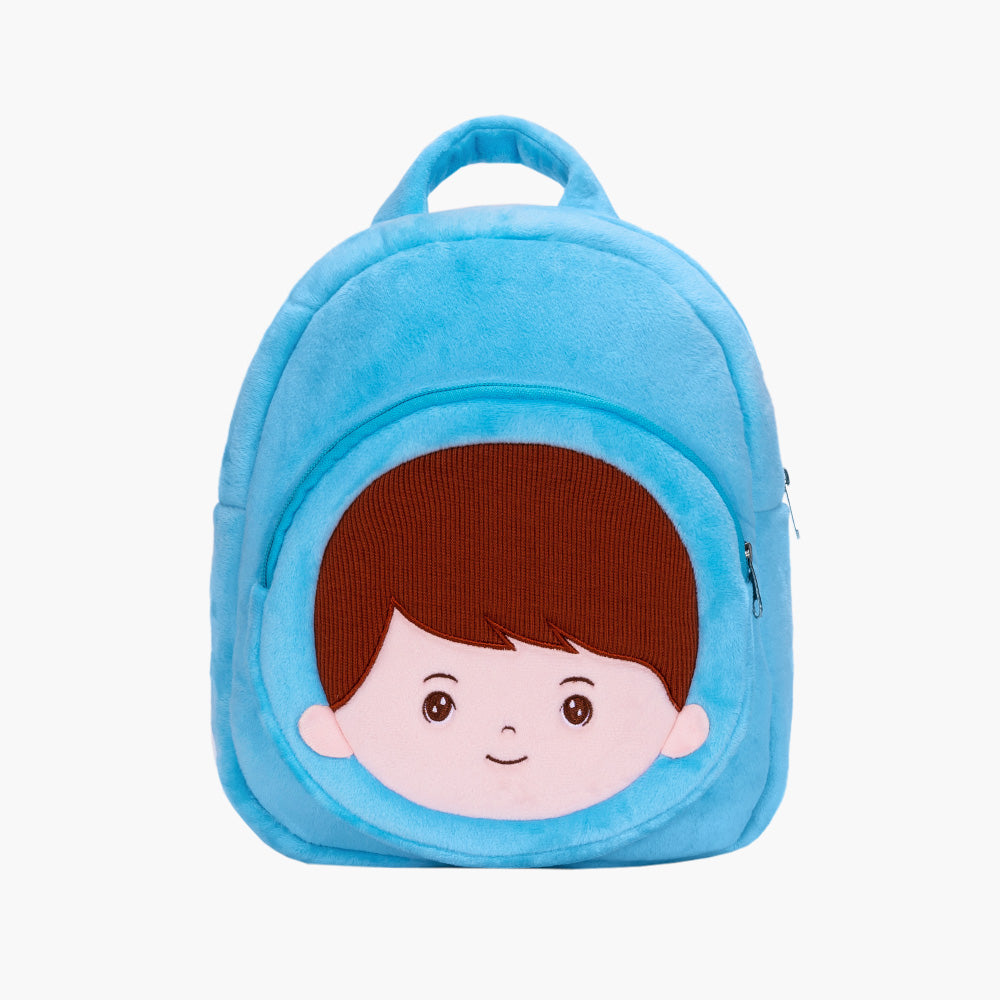 Personnalisée Sac à Dos en Peluche Bleu pour Garçon