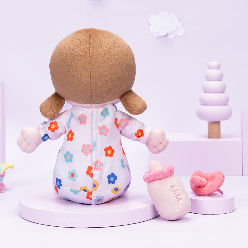 Mini Blanche Personnalisée Poupée en Peluche avec Vêtement Remplaçable