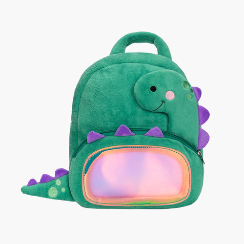 Personnalisée Sac à Dos en Peluche Vert de Dinosaure