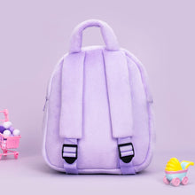 Charger l&#39;image dans la galerie, OUOZZZ Personalized Deep Skin Tone Plush Purple Ash Backpack Only Backpack