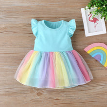 Charger l'image dans la galerie, OUOZZZ Personalized Iris Rainbow Doll with Blue Baby Rainbow Dress
