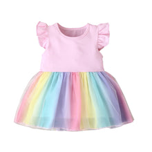 Charger l&#39;image dans la galerie, OUOZZZ Rainbow Baby Dress Pink / 90