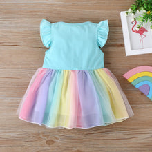 Charger l'image dans la galerie, OUOZZZ Personalized Iris Rainbow Doll with Blue Baby Rainbow Dress