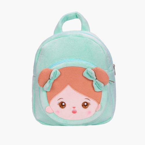 Personnalisée Sac à Dos en Peluche Vert avec Yeux Ouverts