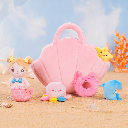 Personnalisée Premier Ensemble de Jouet Sonore en Peluche de Sirène Fantastique pour Bébé