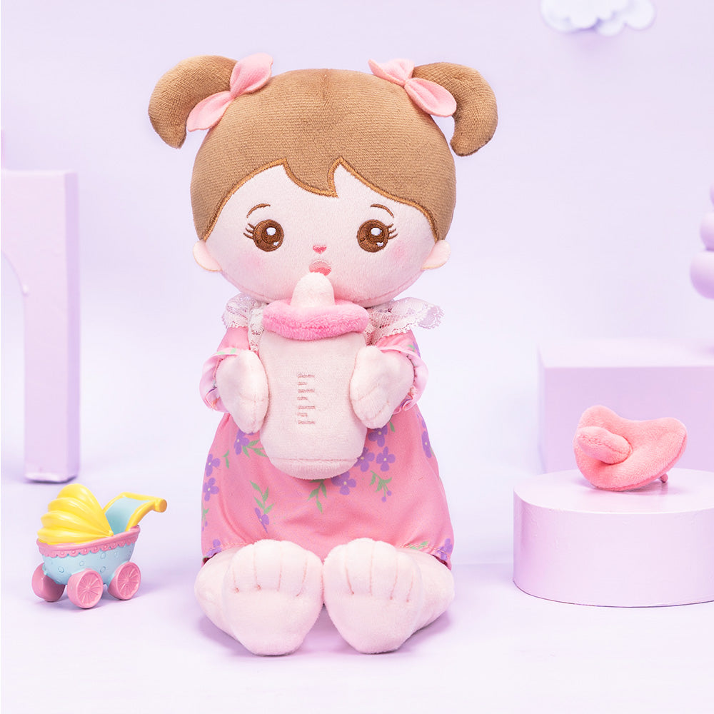 Mini Rose Personnalisée Poupée en Peluche avec Vêtement Remplaçable