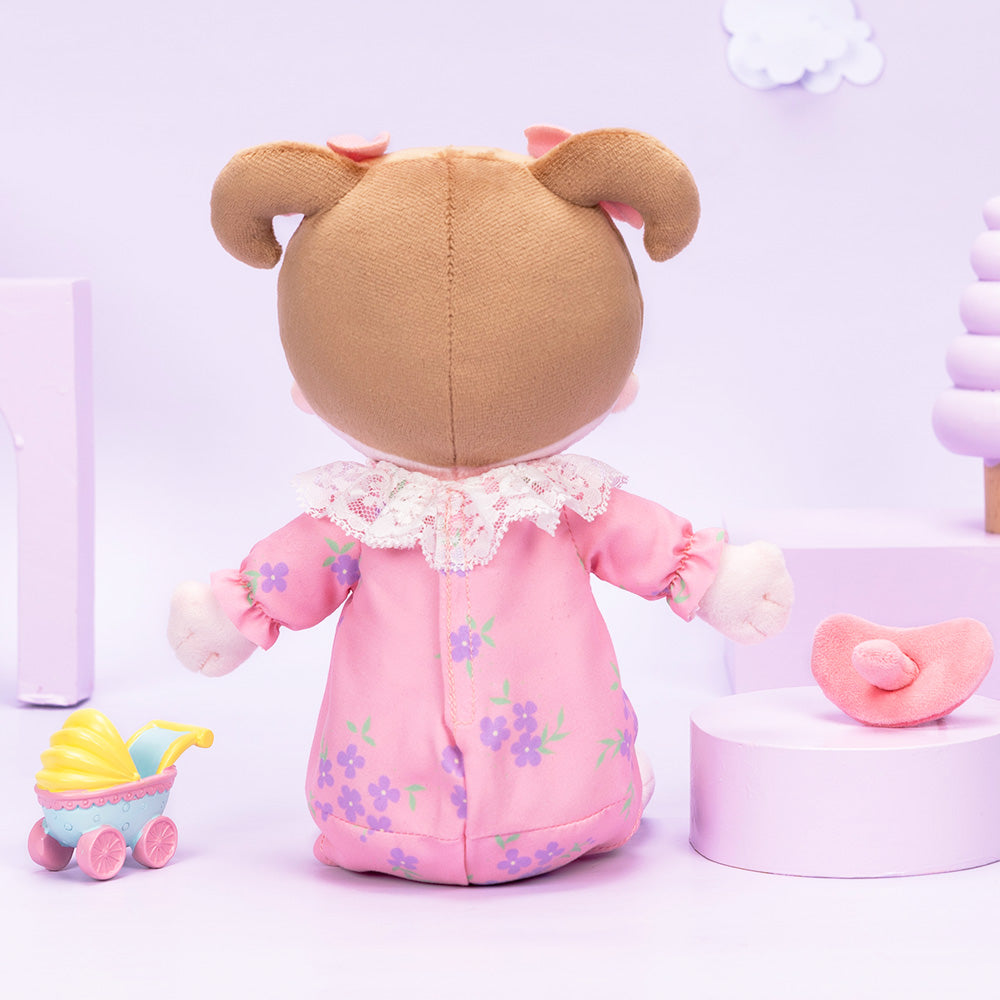 Mini Rose Personnalisée Poupée en Peluche avec Vêtement Remplaçable