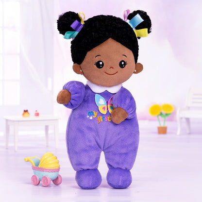 Mini Violet Teint Foncé Personnalisée Poupée en Peluche