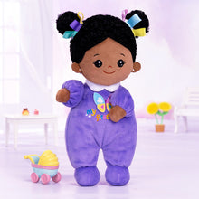 Charger l&#39;image dans la galerie, Mini Violet Teint Foncé Personnalisée Poupée en Peluche