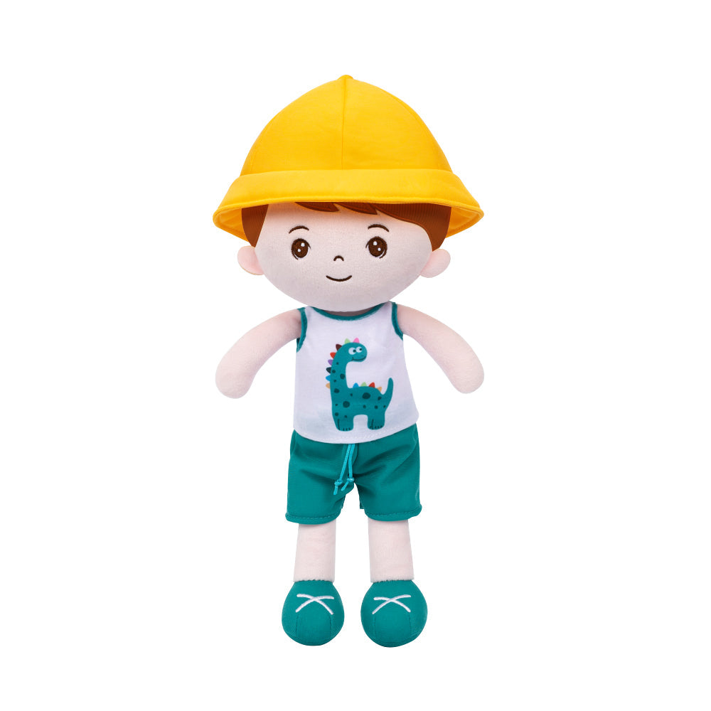 Personnalisée Poupée en Peluche pour Garçon au Chapeau Jaune