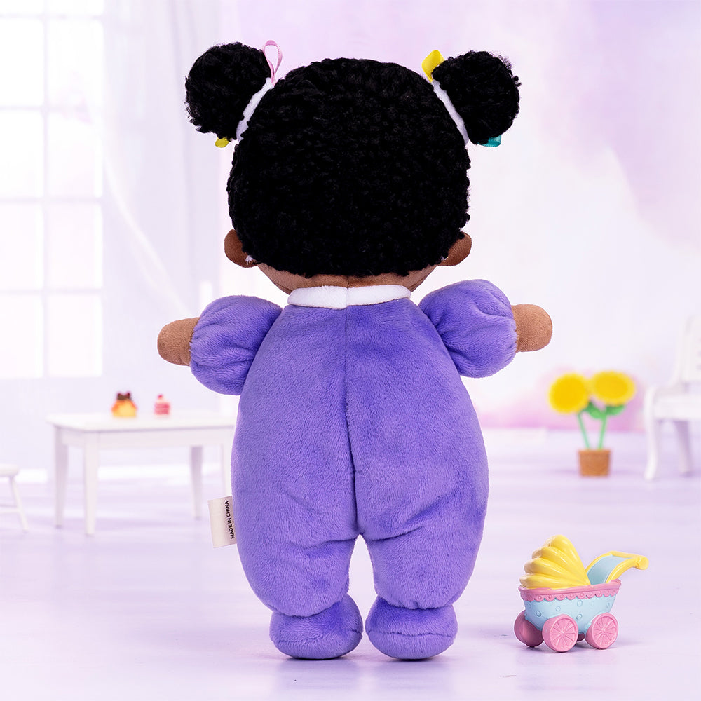 Mini Violet Teint Foncé Personnalisée Poupée en Peluche