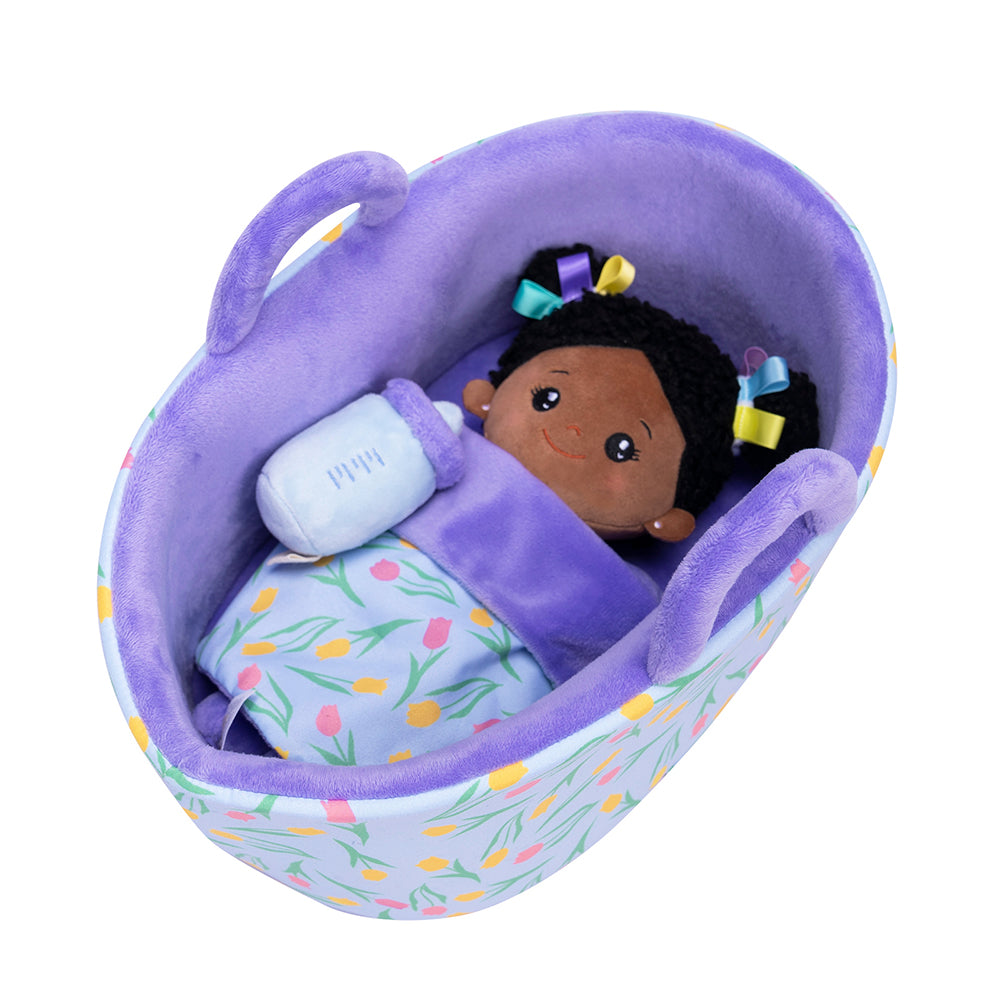 Mini Violet Teint Foncé Personnalisée Poupée en Peluche & Ensemble-cadeau