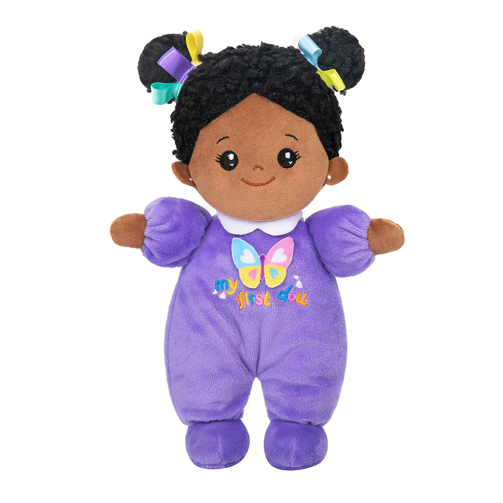 Mini Violet Teint Foncé Personnalisée Poupée en Peluche