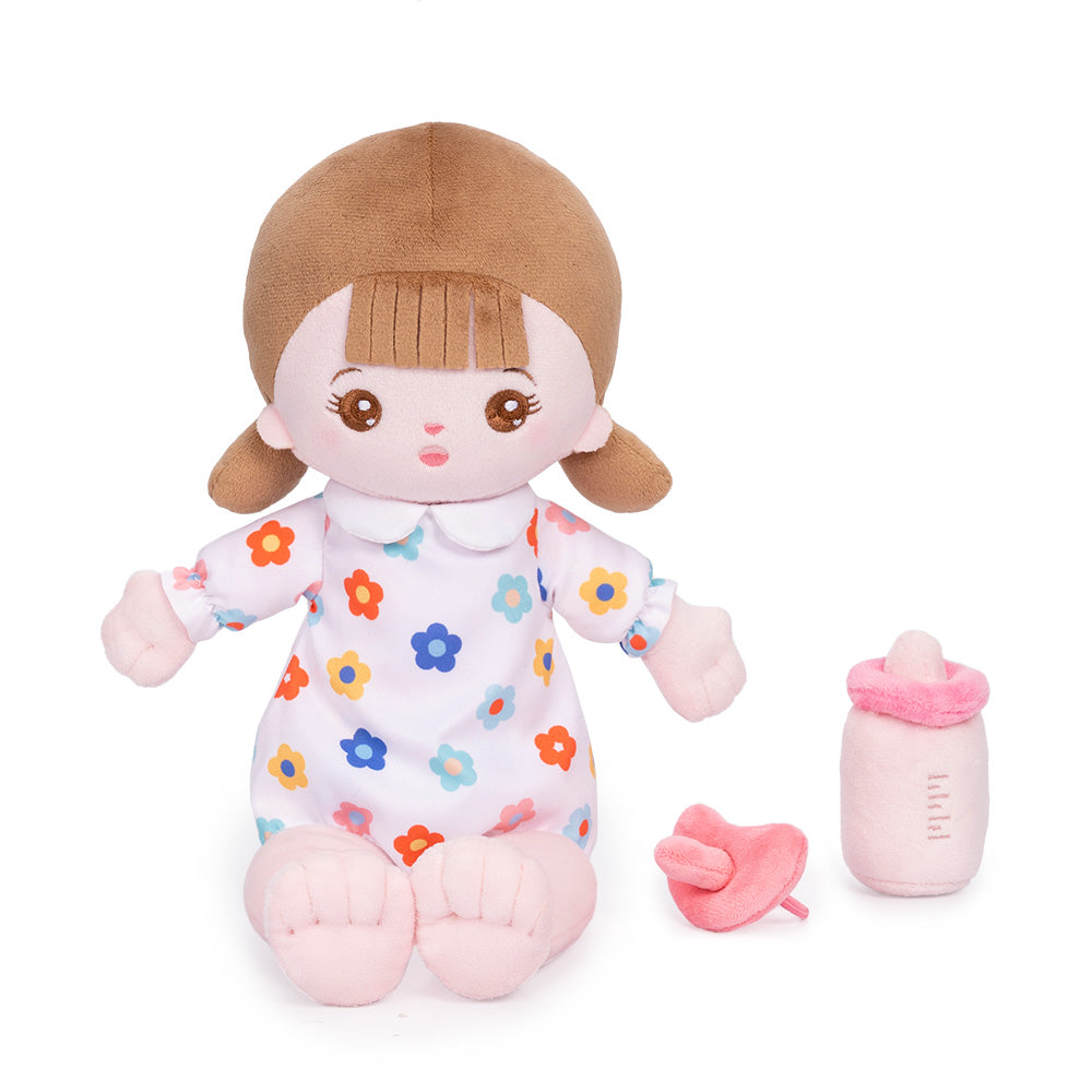 Mini Blanche Personnalisée Poupée en Peluche avec Vêtement Remplaçable