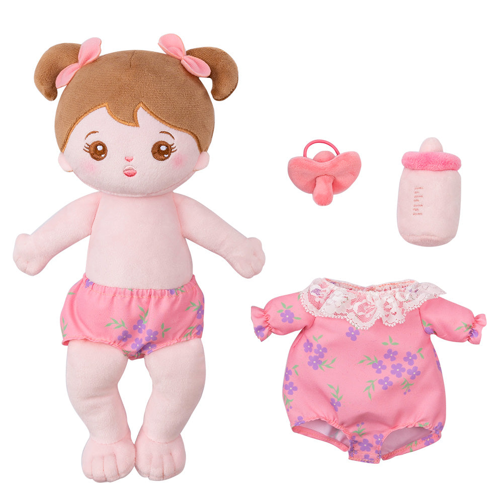 Mini Rose Personnalisée Poupée en Peluche avec Vêtement Remplaçable