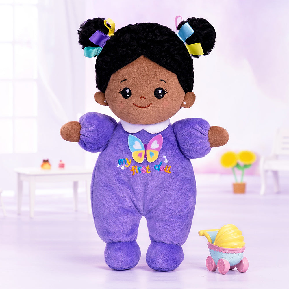 Mini Violet Teint Foncé Personnalisée Poupée en Peluche & Ensemble-cadeau