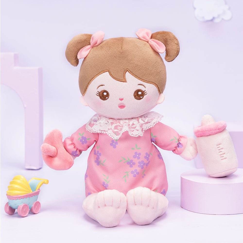 Mini Rose Personnalisée Poupée en Peluche avec Vêtement Remplaçable