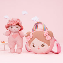 Charger l&#39;image dans la galerie, Mini Rose Personnalisée Poupée en Peluche avec Yeux Ouverts