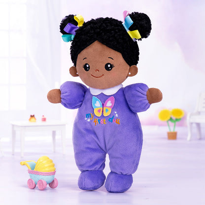 Mini Violet Teint Foncé Personnalisée Poupée en Peluche