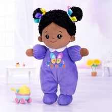 Charger l&#39;image dans la galerie, Mini Violet Teint Foncé Personnalisée Poupée en Peluche