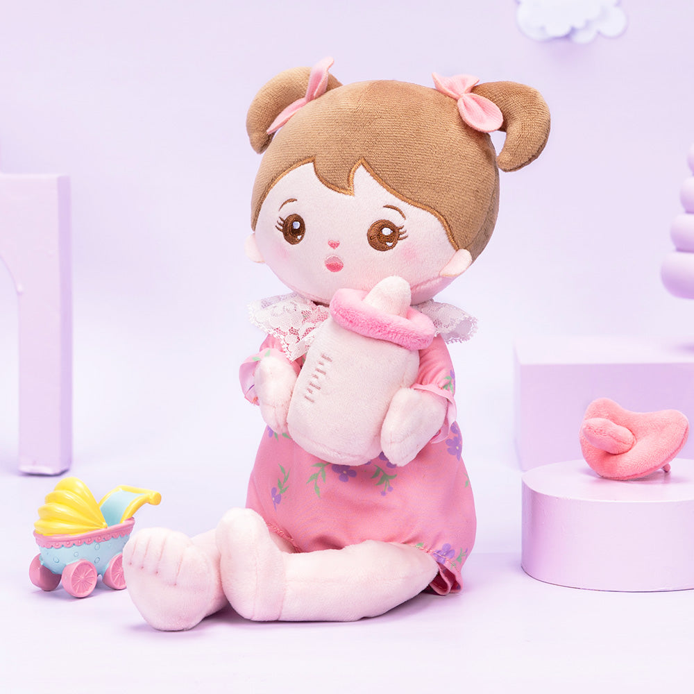 Mini Rose Personnalisée Poupée en Peluche avec Vêtement Remplaçable