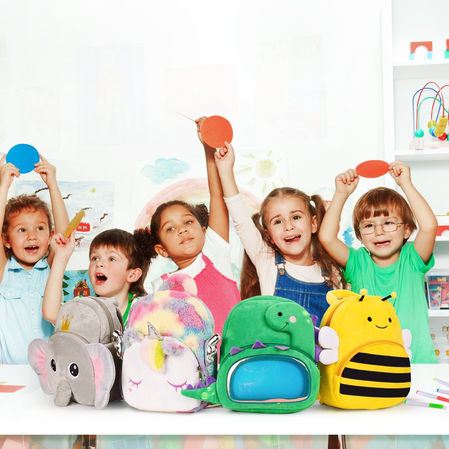 Personnalisée Sac à Dos en Peluche de Animal