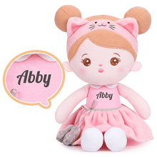 Charger l'image dans la galerie, OUOZZZ OUOZZZ Personalized Doll + Backpack Bundle Pink Cat Girl / Only Doll