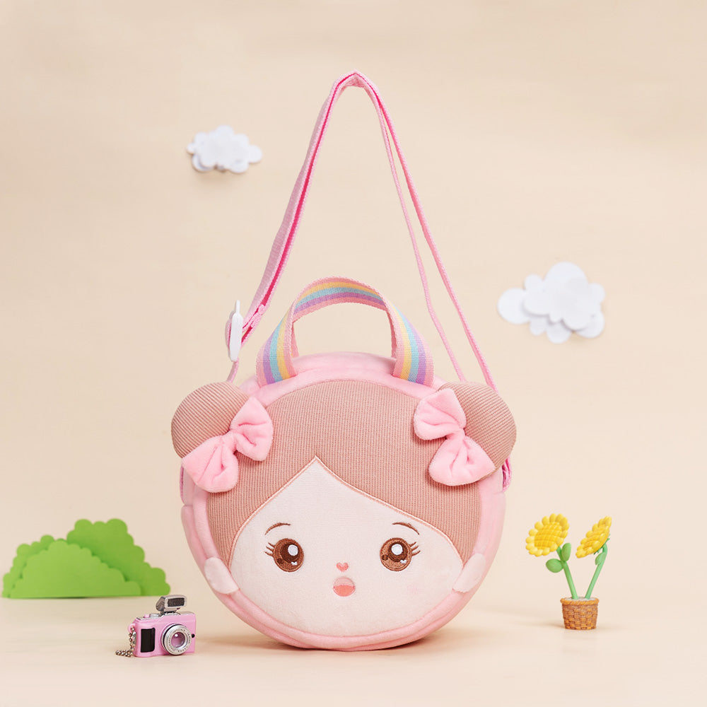 Personnalisée Sac de Messagerie en Peluche Rose