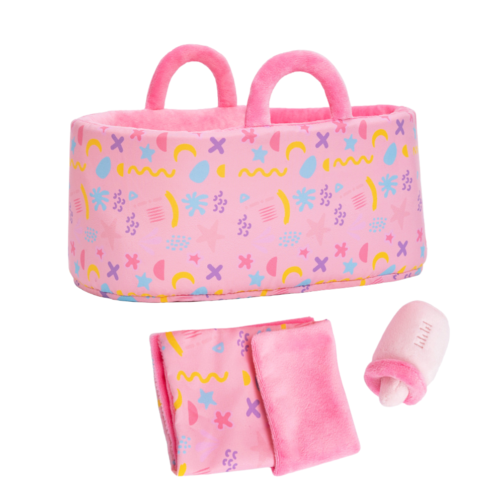 Petits Panier en Peluche de Poupée pour Enfant