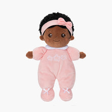 Charger l&#39;image dans la galerie, Mini Rose Teint Foncé Personnalisée Poupée en Peluche