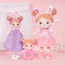 Charger l'image dans la galerie, Poupée en Peluche Personnalisée en Lapin Rose（Le Forfait est Plus Favorable）