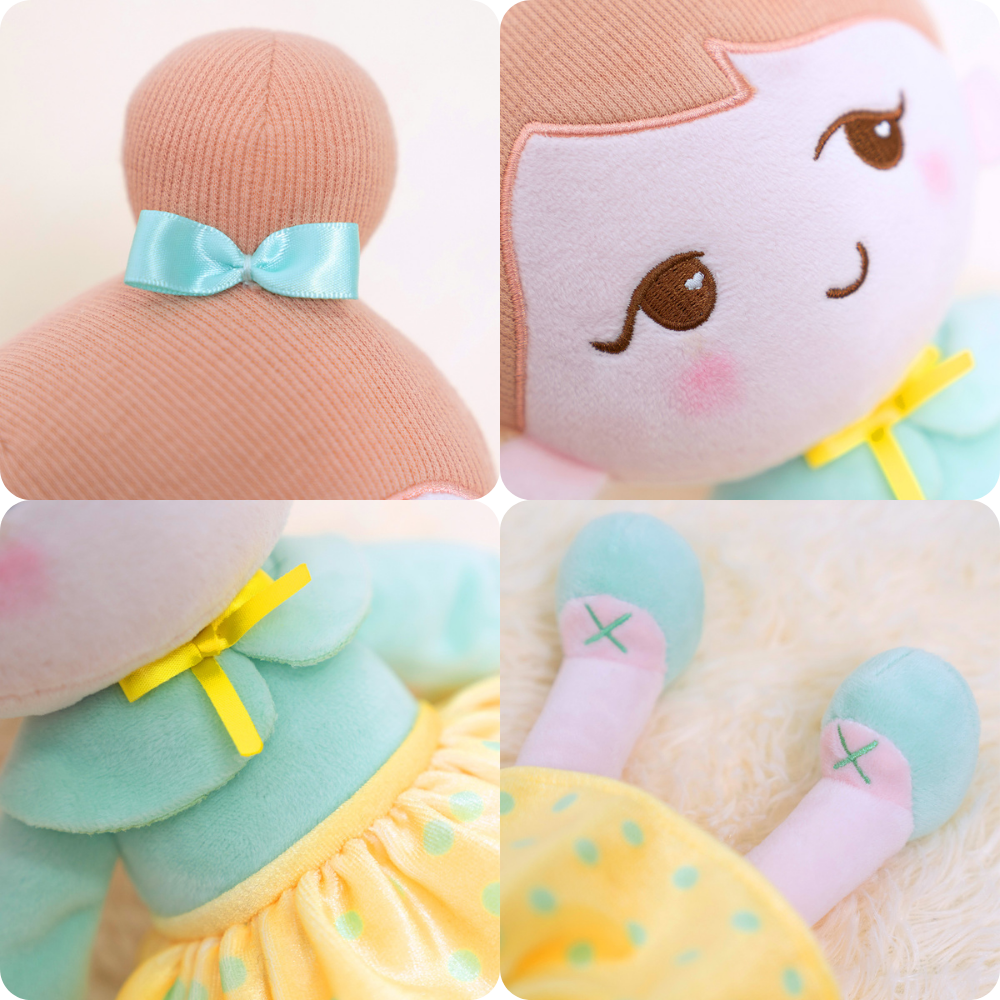 Becky Personnalisée Personnalisée Poupée en Peluche en Robe Vert Clair